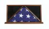 Walnut Rectangle Memorial Flag Display Case