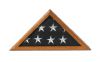 Honey oak flag case