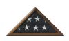 walnut flag display case