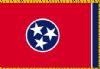 Fringed Tennessee State Flag 