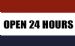 OPEN 24 HOURS FLAG