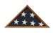 Honey oak Memorial flag case