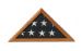 Honey oak flag case