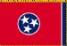 Fringed Tennessee State Flag 