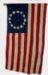 Vintage Betsy Ross Banner Style Flag with Pole Hem