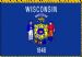 Wisconsin State Fringed Flag