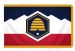 Utah State Fringed Flag