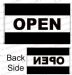 black and white open flag