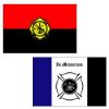 Firemen Mourning and Remembrance Flags